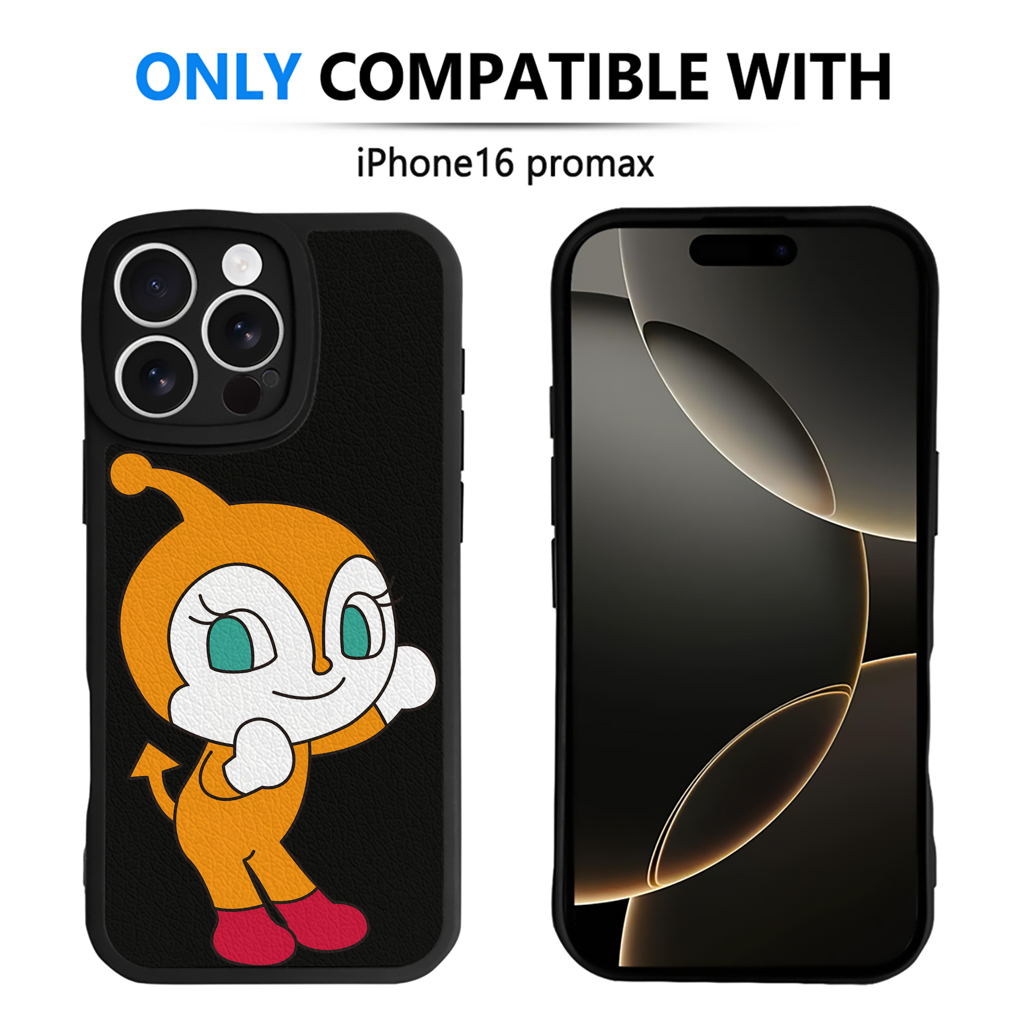 （画像用） アンパンマン Anpanman 【iPhone 16シリーズ対応】シリコンスマホケース（レザー調） 材質：シリコン